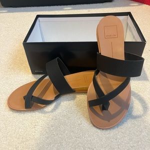 Dolce vita black/tan sandals size 8 1/2